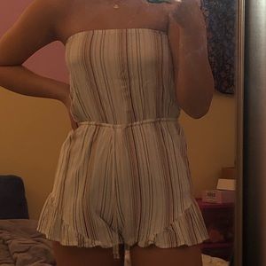 ❌SOLD❌ PacSun / La hearts striped tube top romper